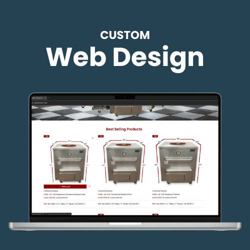 web design and development page Custom Web Design Service Banner